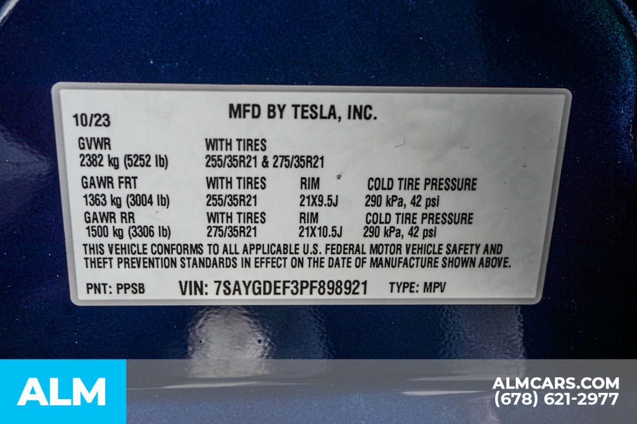 Used 2023 Blue Tesla Performance image 61