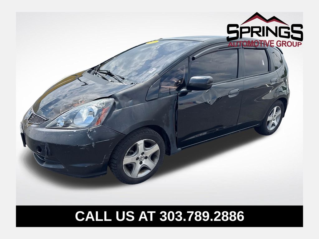 Black 2009 Honda Fit Hatchback Front-Wheel Drive 5-Speed Manual