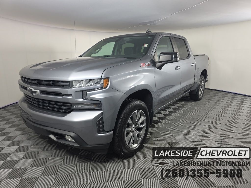 Gray (Satin Steel Metallic) 2021 Chevrolet Silverado 1500 Pickup Truck Four-Wheel Drive 8-Speed Automatic