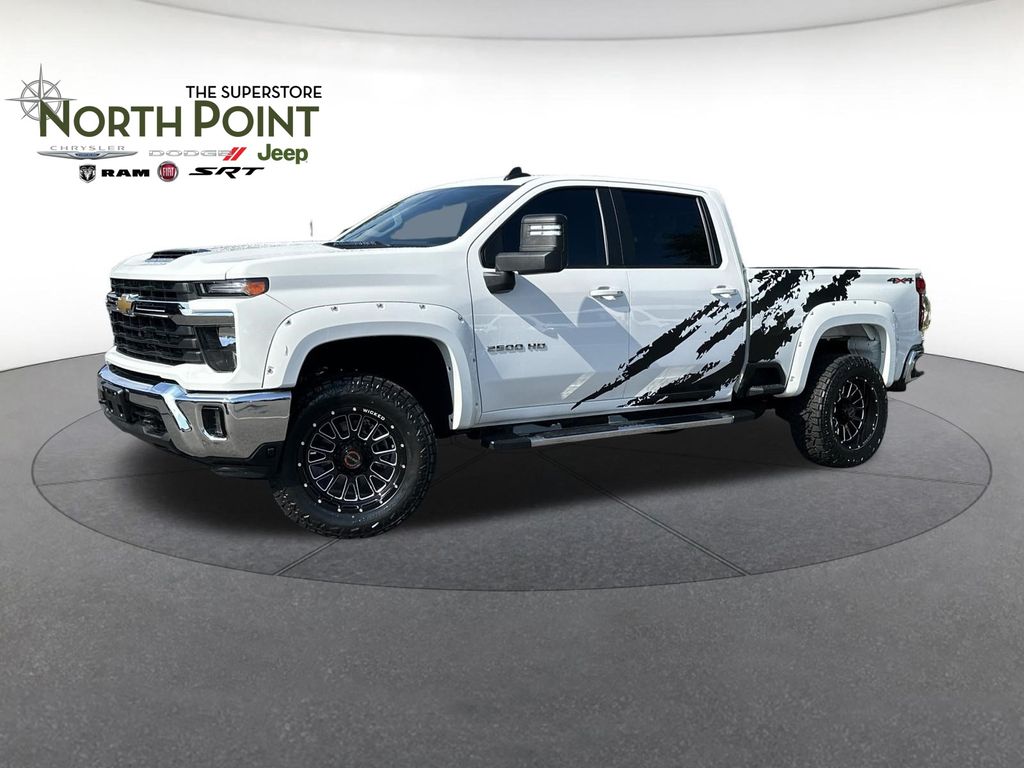 Summit White 2025 Chevrolet Silverado 2500HD Pickup Truck Four-Wheel Drive Automatic