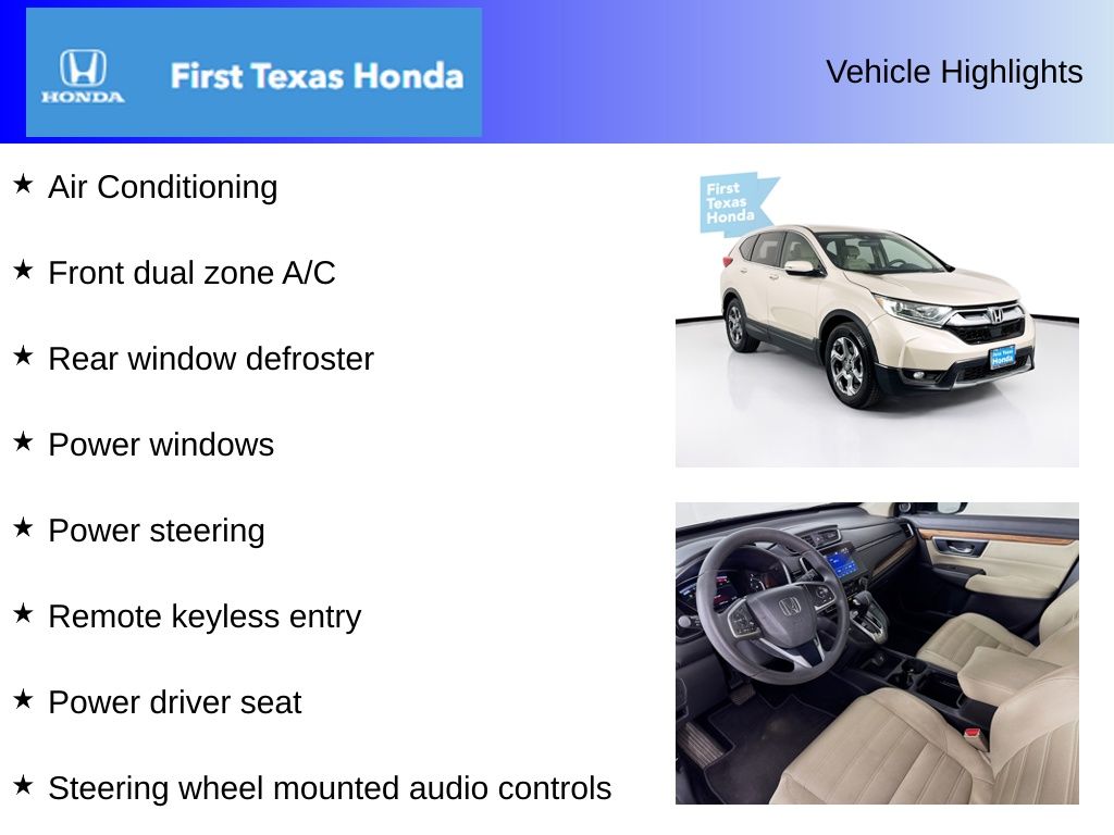 Used Car 2018 Honda Cr-v  Ex For Sale Under $20,000 In Austin, Texas