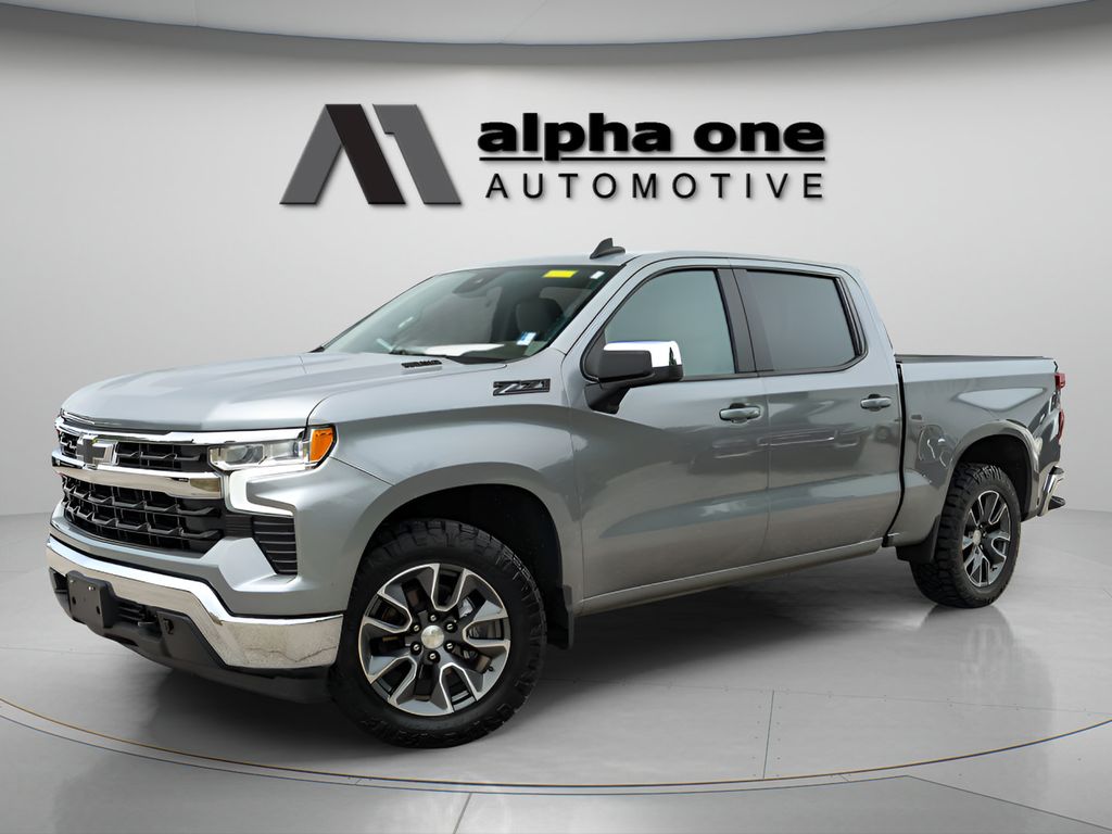 Sterling Gray Metallic 2023 Chevrolet Silverado 1500 Pickup Truck Four-Wheel Drive Automatic