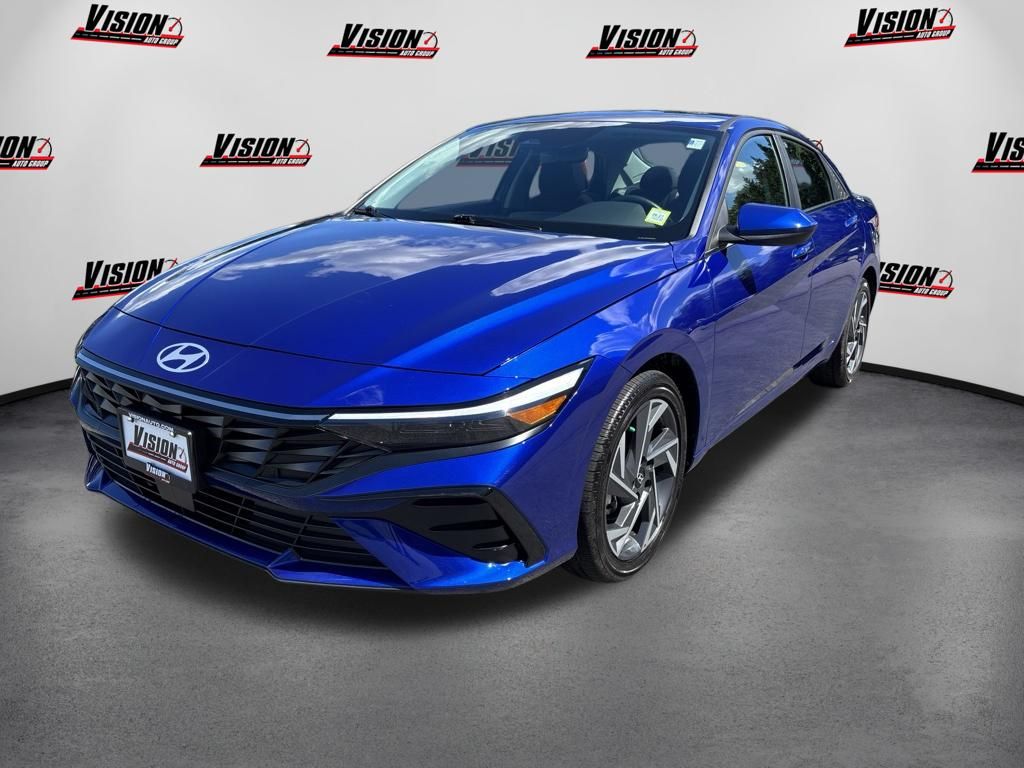 Intense Blue 2025 Hyundai Elantra Sedan Front-Wheel Drive Continuously Variable Transmission