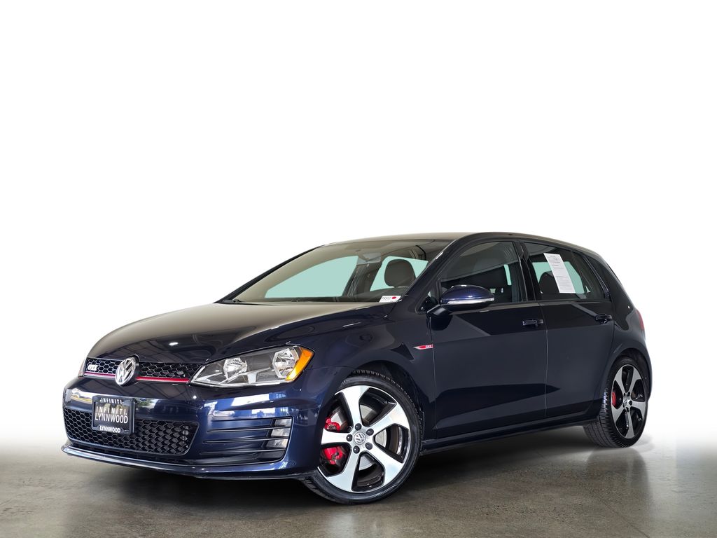Night Blue Metallic 2016 Volkswagen Golf GTI Hatchback Front-Wheel Drive 6-Speed Dual Clutch
