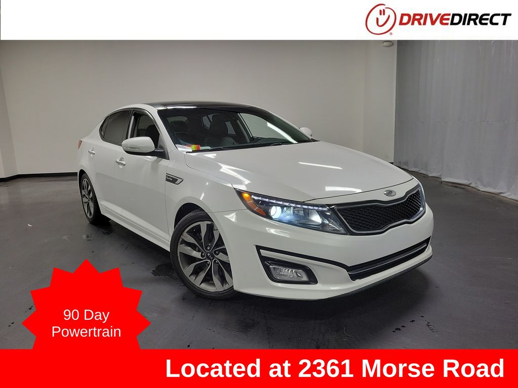 Snow White Pearl 2015 Kia Optima SX Turbo Sedan Front-Wheel Drive 6-Speed Automatic