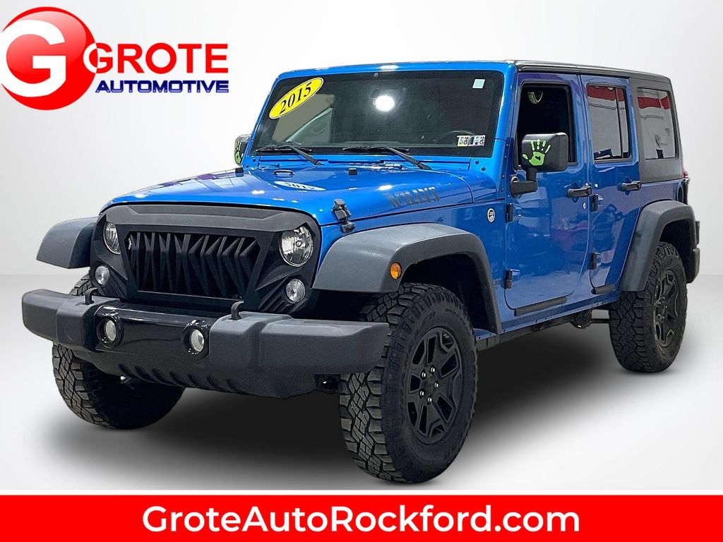 Hydro Blue Pearl Coat 2015 Jeep Wrangler SUV / Crossover Four-Wheel Drive 6-Speed Manual