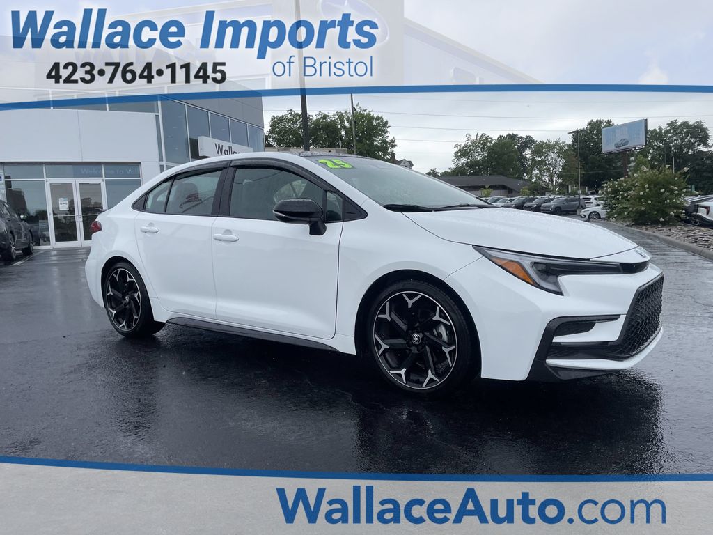 Midnight Black Metallic 2025 Toyota Corolla Sedan Front-Wheel Drive Continuously Variable Transmission