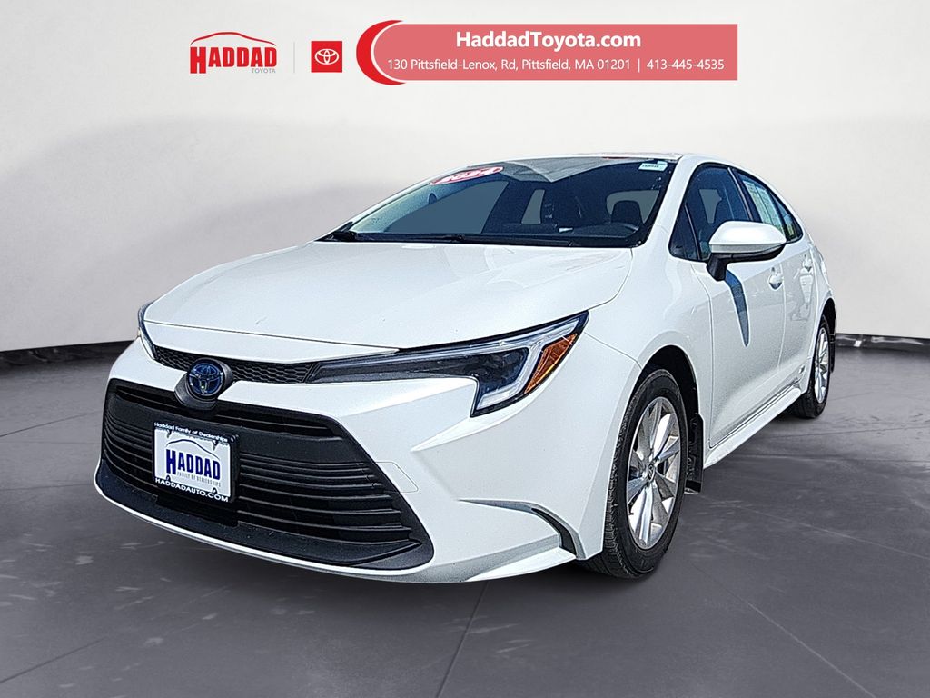 Pearl 2024 Toyota Corolla Hybrid LE AWD Sedan All-Wheel Drive Continuously Variable Transmission