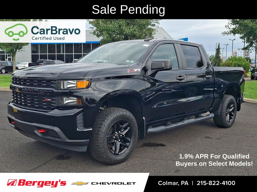 Black 2019 Chevrolet Silverado 1500 Pickup Truck Four-Wheel Drive 6-Speed Automatic Overdrive
