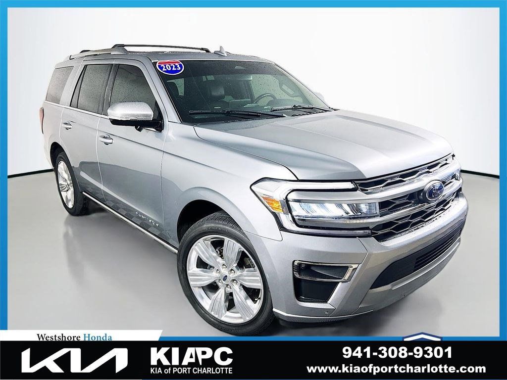 Iconic Silver Metallic 2023 Ford Expedition Platinum RWD SUV / Crossover 4X2 Automatic
