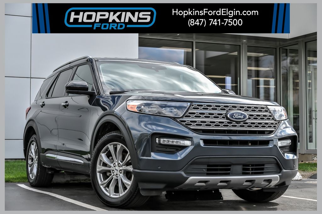 Blue Metallic 2023 Ford Explorer SUV / Crossover All-Wheel Drive Automatic