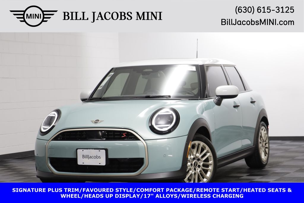 Ocean Wave Green Metallic 2025 MINI Cooper S Signature Trim 4-door Hatchback Hatchback Front-Wheel Drive 7-Speed Automatic