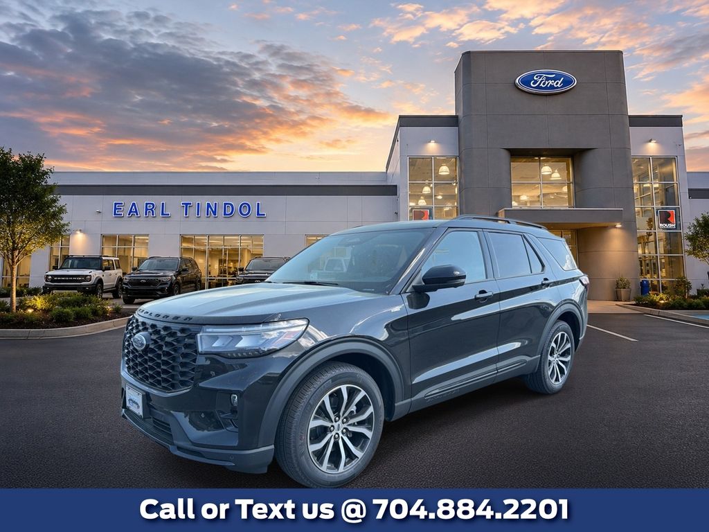 Agate Black Metallic 2026 Ford Explorer SUV / Crossover Rear-Wheel Drive Automatic