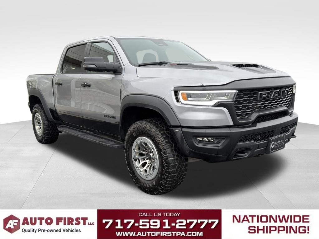 Billet Silver Metallic Clearcoat 2025 RAM 1500 RHO Crew Cab AWD Pickup Truck All-Wheel Drive 8-Speed Automatic