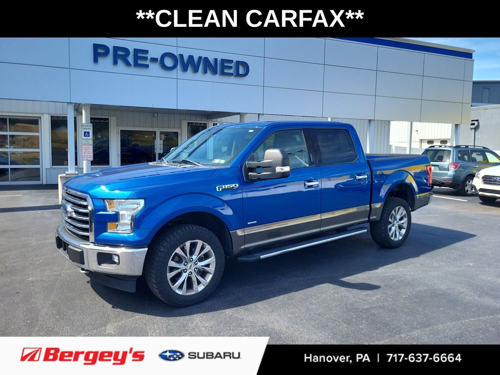 Lightning Blue 2017 Ford F-150 Pickup Truck Four-Wheel Drive Automatic