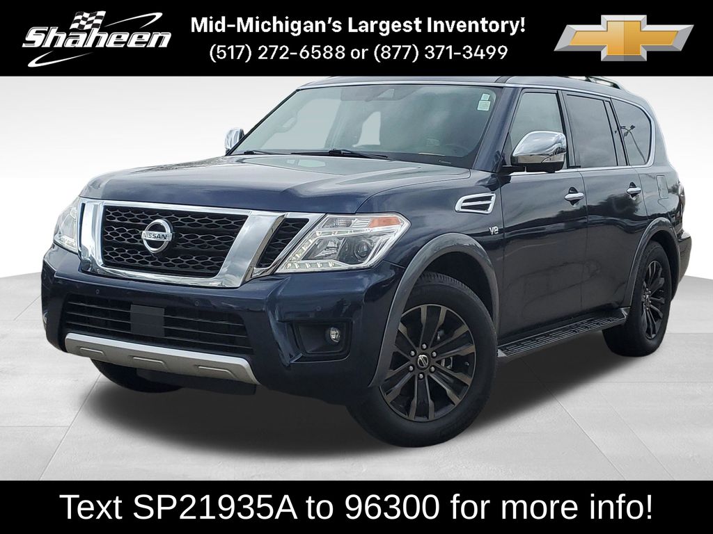Hermosa Blue 2018 Nissan Armada Platinum 4WD SUV / Crossover Four-Wheel Drive 7-Speed Automatic