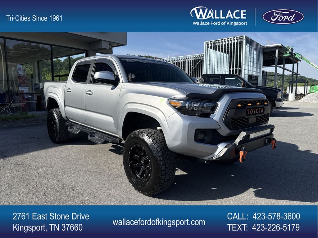 Silver Sky Metallic 2021 Toyota Tacoma Pickup Truck Four-Wheel Drive 6-Speed Automatic
