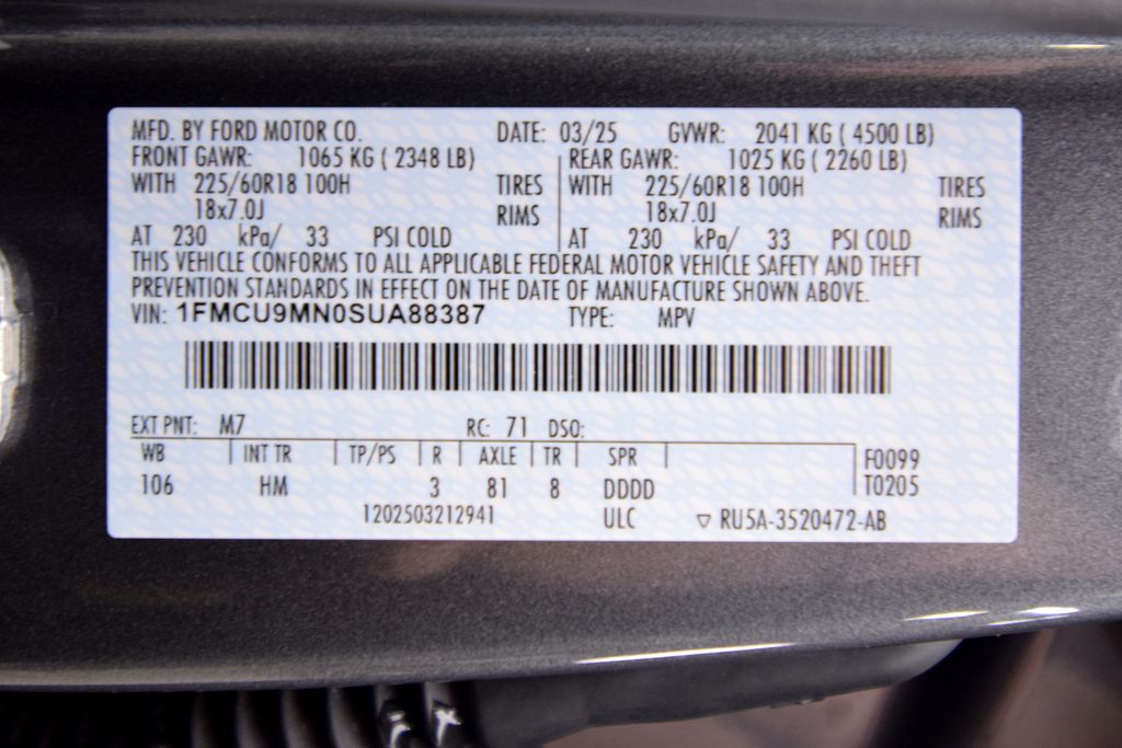 used 2025 Ford Escape car, priced at $24,000