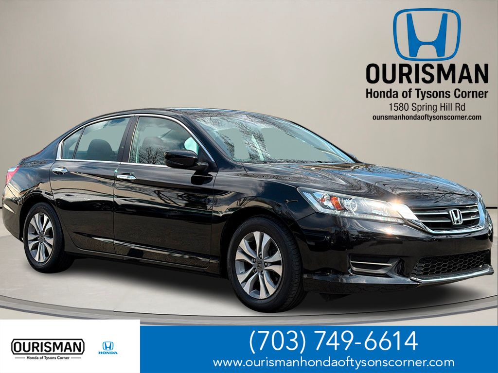 Crystal Black Pearl 2015 Honda Accord LX Sedan Front-Wheel Drive Continuously Variable Transmission