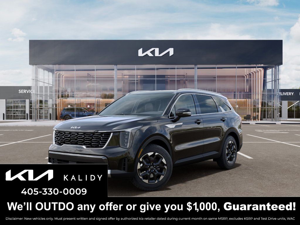 Ebony Black 2026 Kia Sorento S FWD SUV / Crossover Front-Wheel Drive 8-Speed Automatic