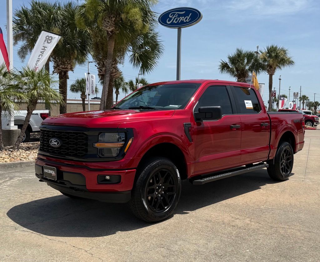 Rapid Red Metallic Tinted Clearcoat 2025 Ford F-150 Pickup Truck Four-Wheel Drive Automatic