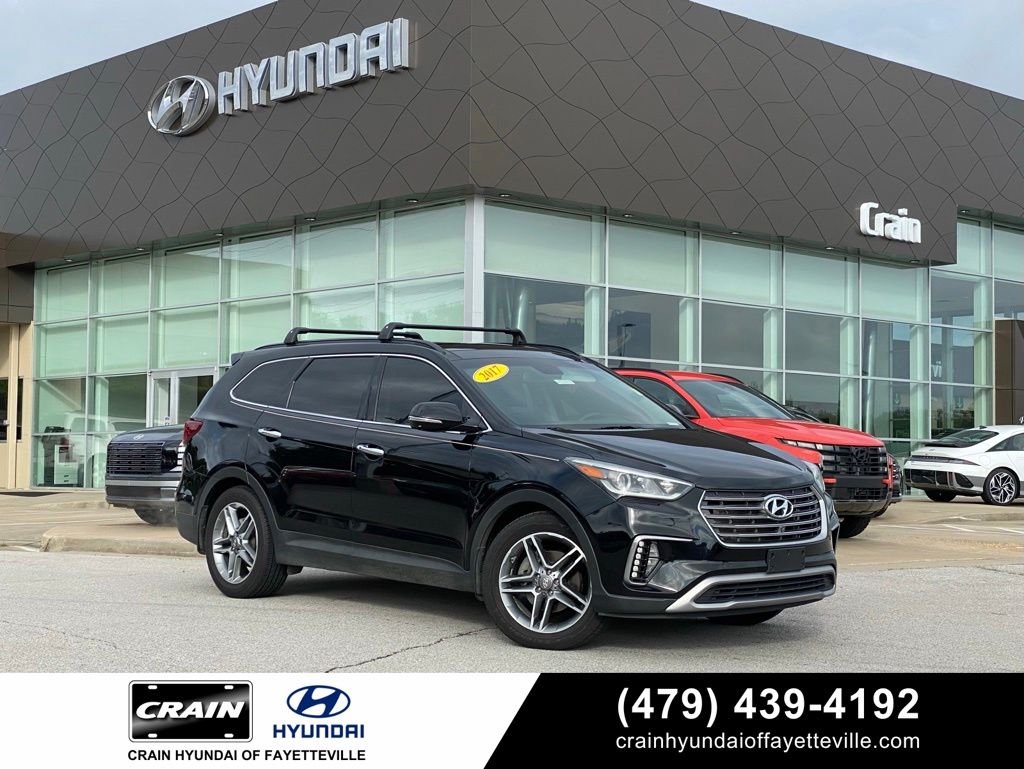 Black 2017 Hyundai Santa Fe SE Ultimate AWD SUV / Crossover All-Wheel Drive 6-Speed Automatic