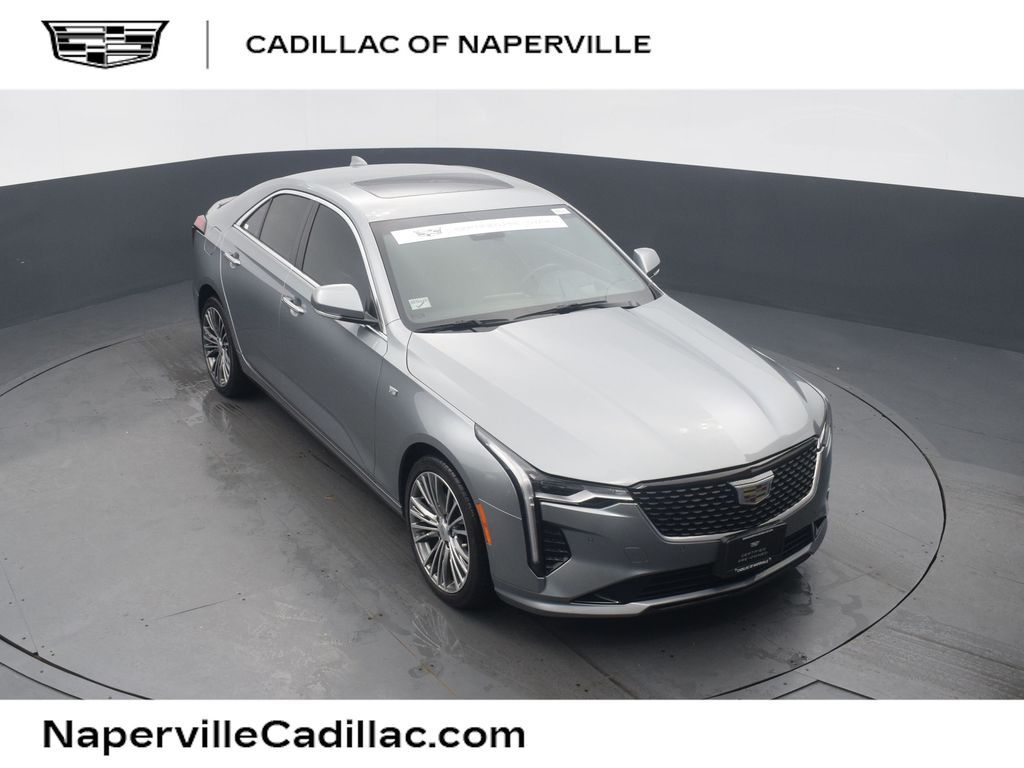 Argent Silver Metallic 2023 Cadillac CT4 Premium Luxury AWD Sedan All-Wheel Drive Automatic