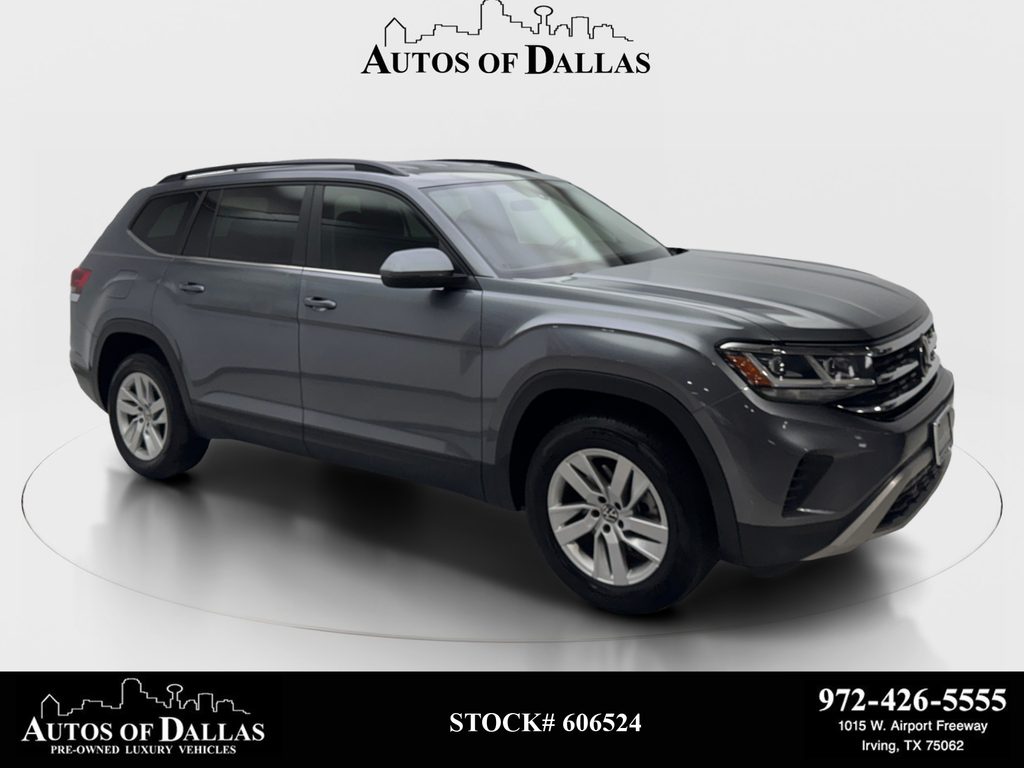 Platinum Gray Metallic 2021 Volkswagen Atlas S FWD SUV / Crossover Front-Wheel Drive 8-Speed Automatic