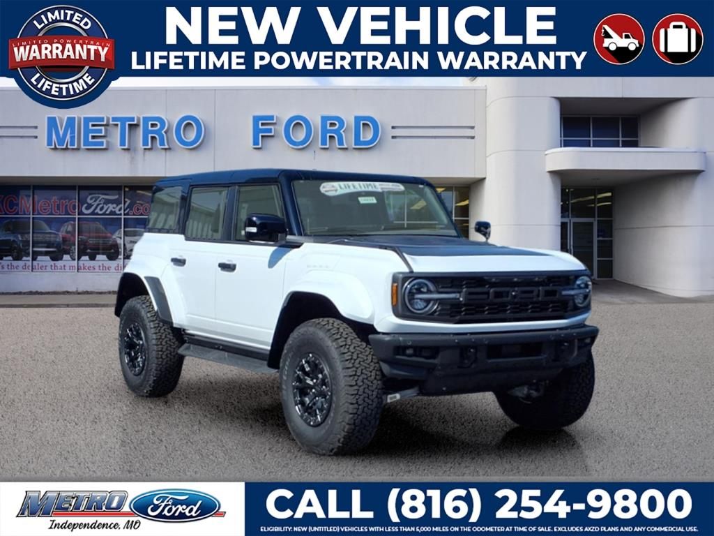 Oxford White 2025 Ford Bronco Raptor SUV / Crossover Four-Wheel Drive Automatic