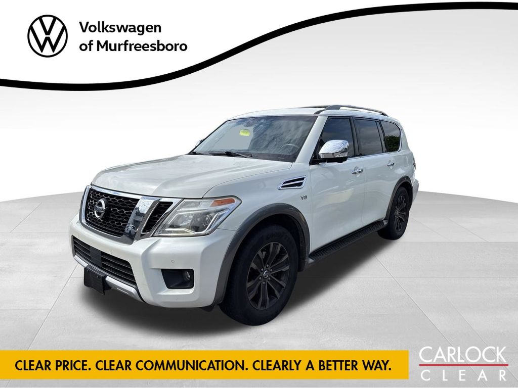 Pearl White 2017 Nissan Armada SUV / Crossover Four-Wheel Drive 7-Speed Automatic
