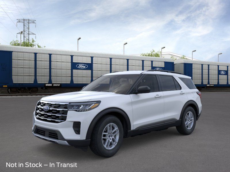 Space White Metallic 2026 Ford Explorer SUV / Crossover All-Wheel Drive Automatic