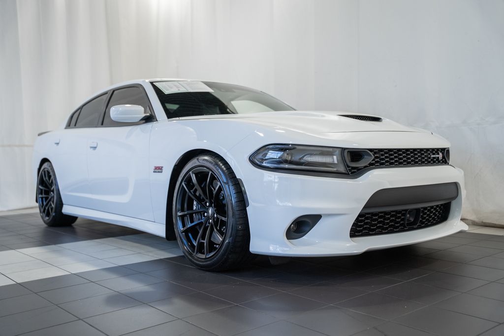 White 2021 Dodge Charger Sedan Rear-Wheel Drive 8-Speed Automatic
