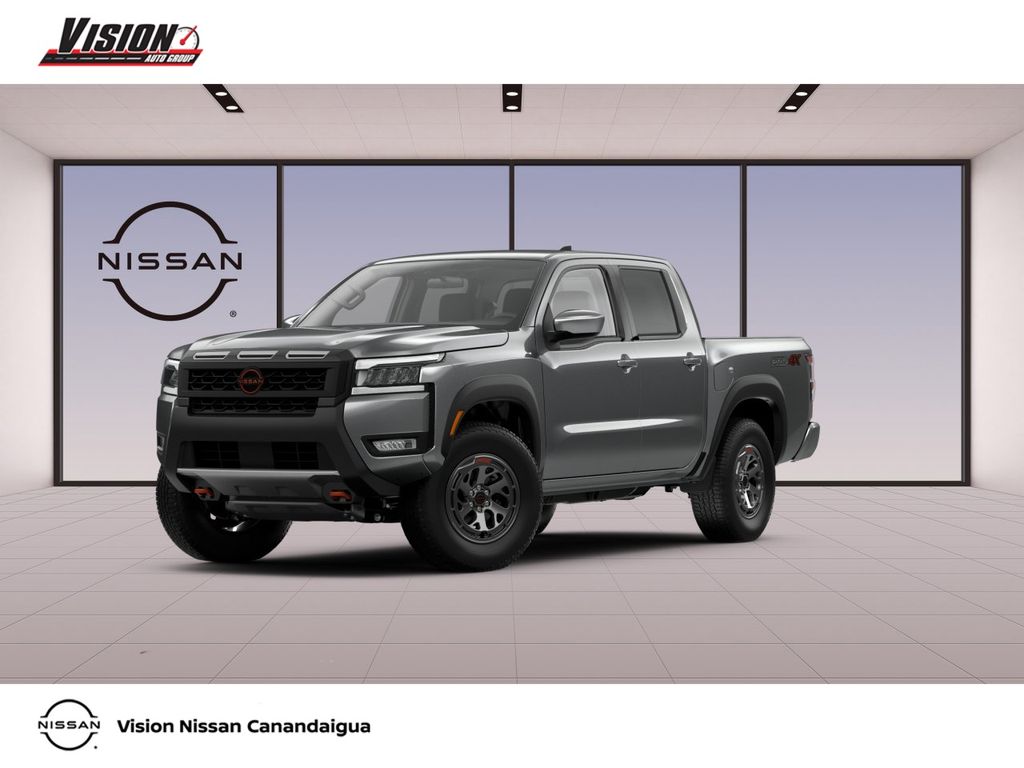 Gray (Gun Metallic) 2026 Nissan Frontier Pickup Truck Four-Wheel Drive 9-Speed Automatic Overdrive