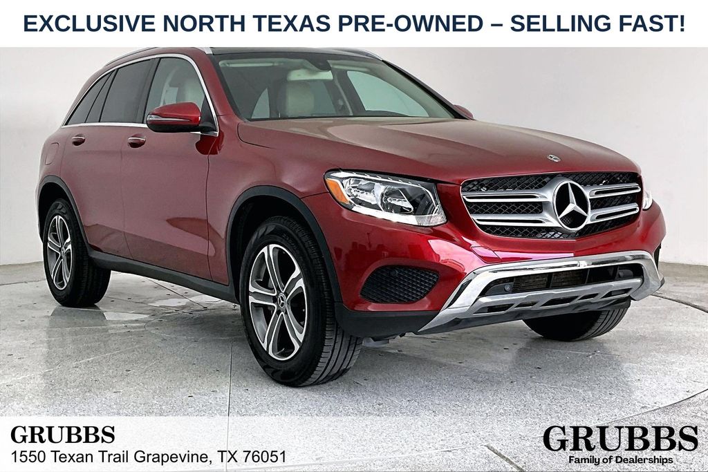 Red 2018 Mercedes-Benz GLC 300 RWD SUV / Crossover Rear-Wheel Drive 9-Speed Automatic