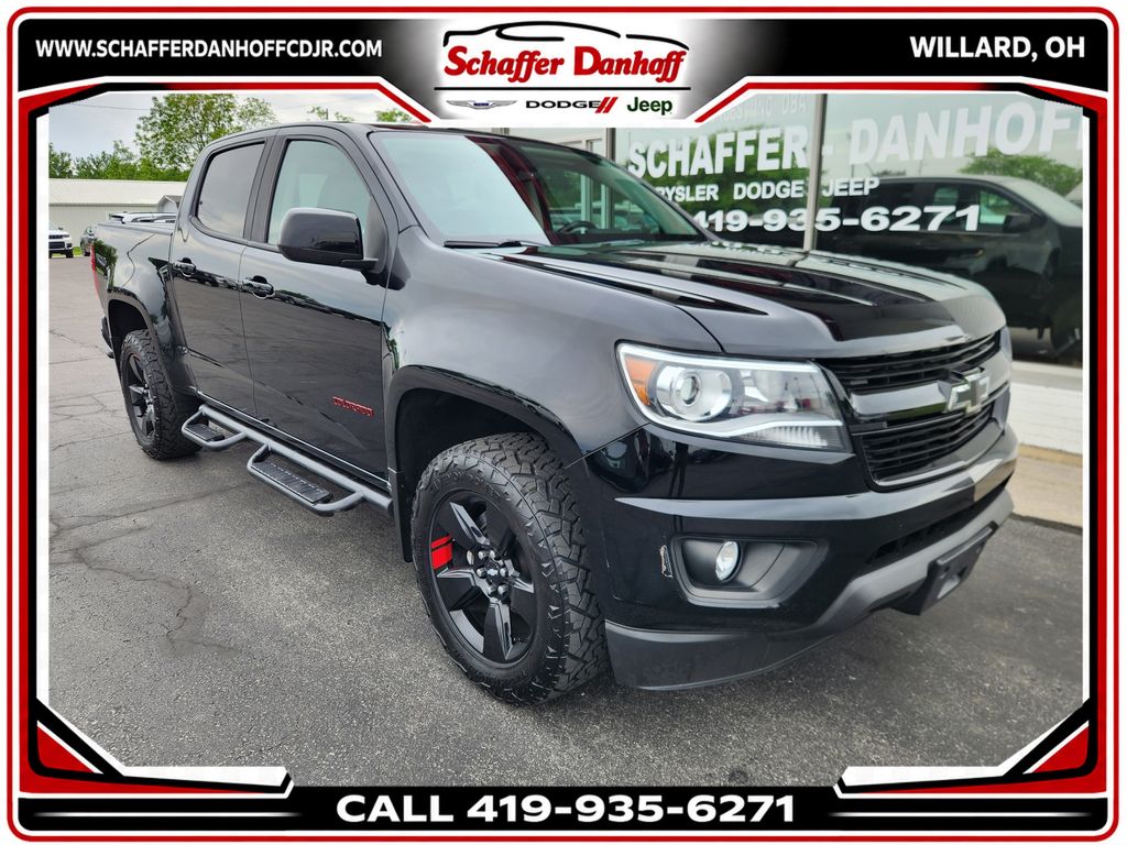 Black 2019 Chevrolet Colorado Pickup Truck Four-Wheel Drive 8-Speed Automatic