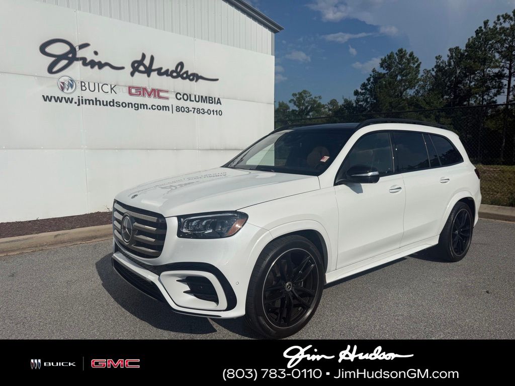 MANUFAKTUR Moonlight White Metallic 2025 Mercedes-Benz GLS SUV / Crossover All-Wheel Drive 9-Speed Automatic