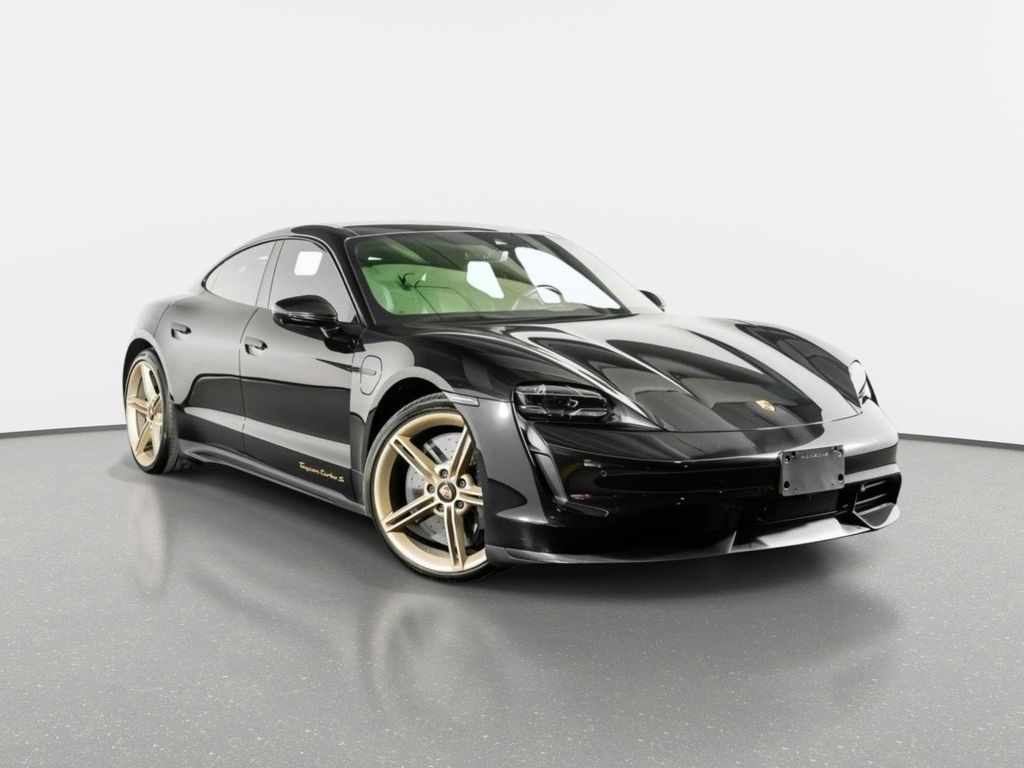 Black 2020 Porsche Taycan Turbo S AWD Sedan All-Wheel Drive Automatic