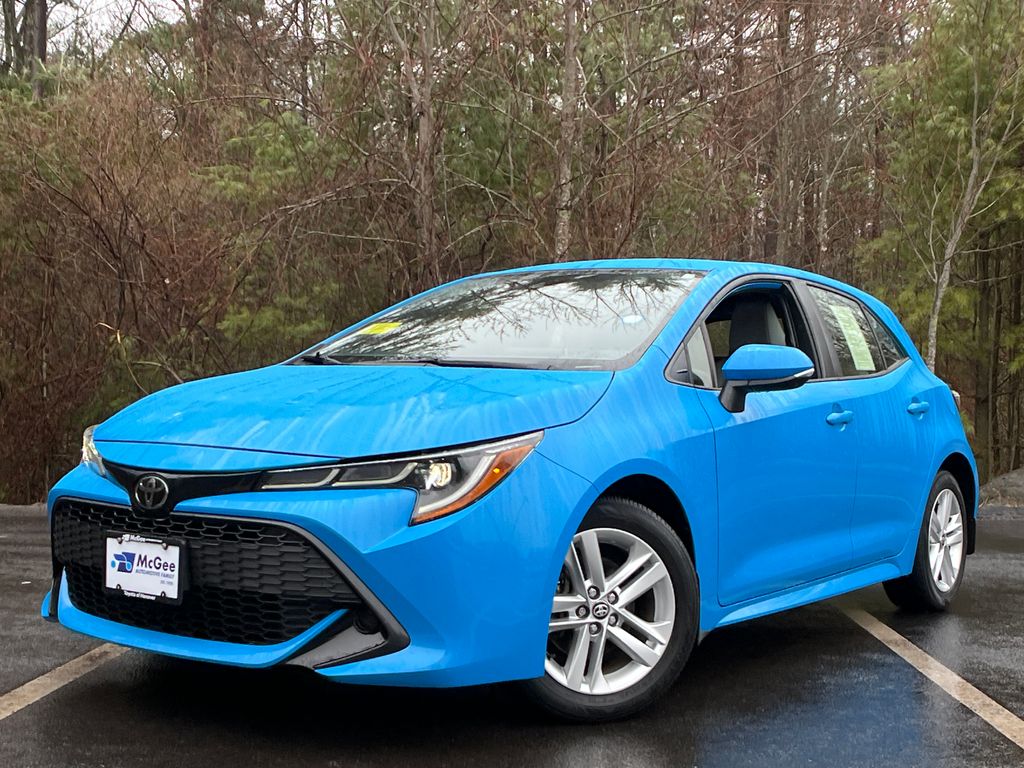 Blue 2020 Toyota Corolla Hatchback Continuously Variable Transmission