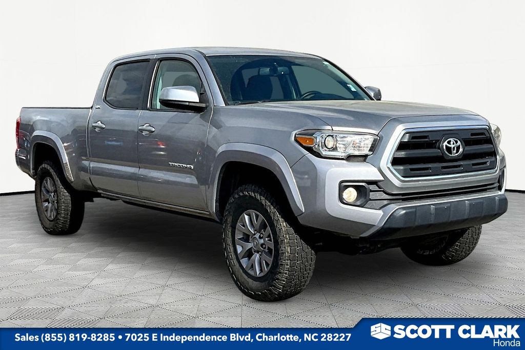 Silver Sky Metallic 2016 Toyota Tacoma Double Cab V6 LB SR5 4WD Pickup Truck Four-Wheel Drive 6-Speed Automatic