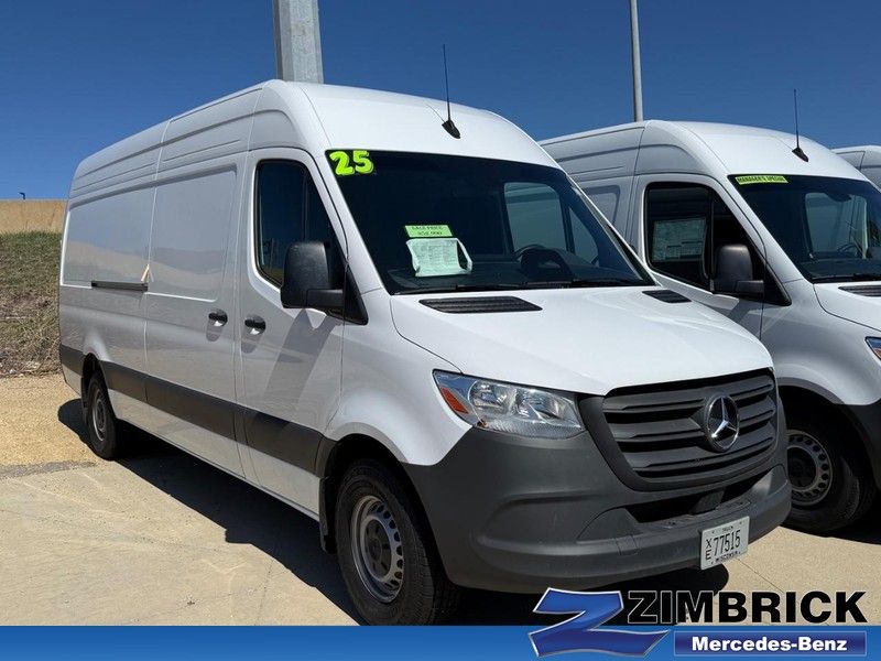 White 2025 Mercedes-Benz Sprinter Cargo 2500 170 High Roof RWD Van Rear-Wheel Drive 9-Speed Automatic