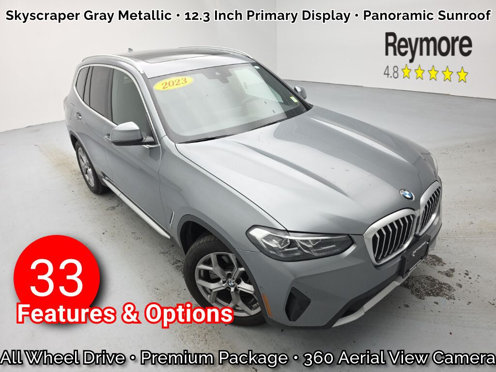 Skyscraper Gray Metallic 2023 BMW X3 SUV / Crossover All-Wheel Drive 8-Speed Automatic