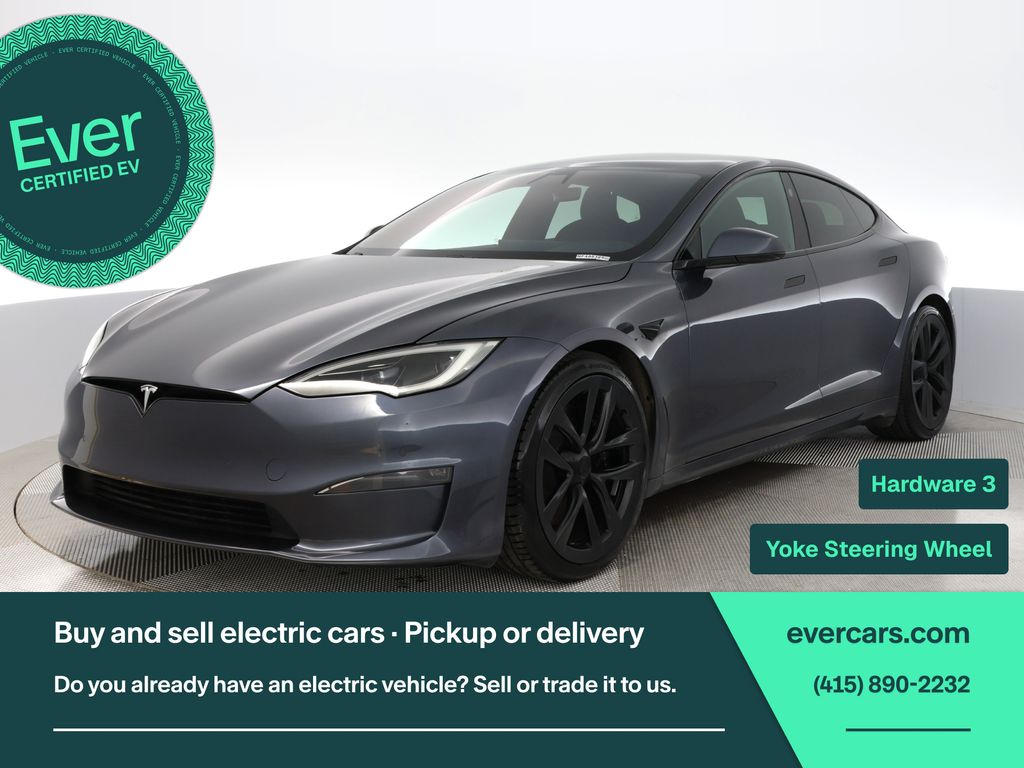 Midnight Silver Metallic 2022 Tesla Model S Sedan All-Wheel Drive 1-Speed Automatic