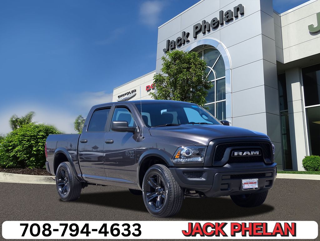 Gray (Granite Crystal Metallic Clearcoat) 2024 RAM 1500 Classic Warlock Crew Cab 4WD Pickup Truck Four-Wheel Drive 8-Speed Automatic