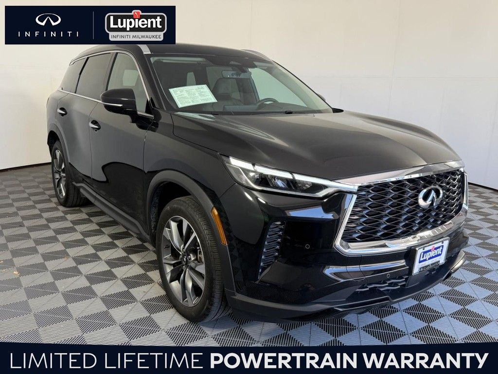 Black 2023 INFINITI QX60 Luxe AWD SUV / Crossover All-Wheel Drive 9-Speed Automatic