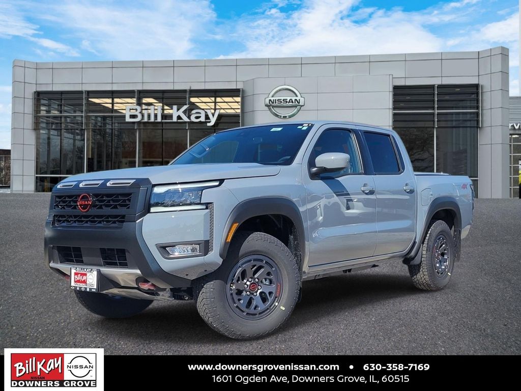 Boulder Gray Pearl 2026 Nissan Frontier Pickup Truck Four-Wheel Drive 9-Speed Automatic Overdrive