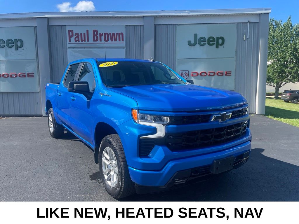 Riptide Blue Metallic 2026 Chevrolet Silverado 1500 Pickup Truck Four-Wheel Drive Automatic