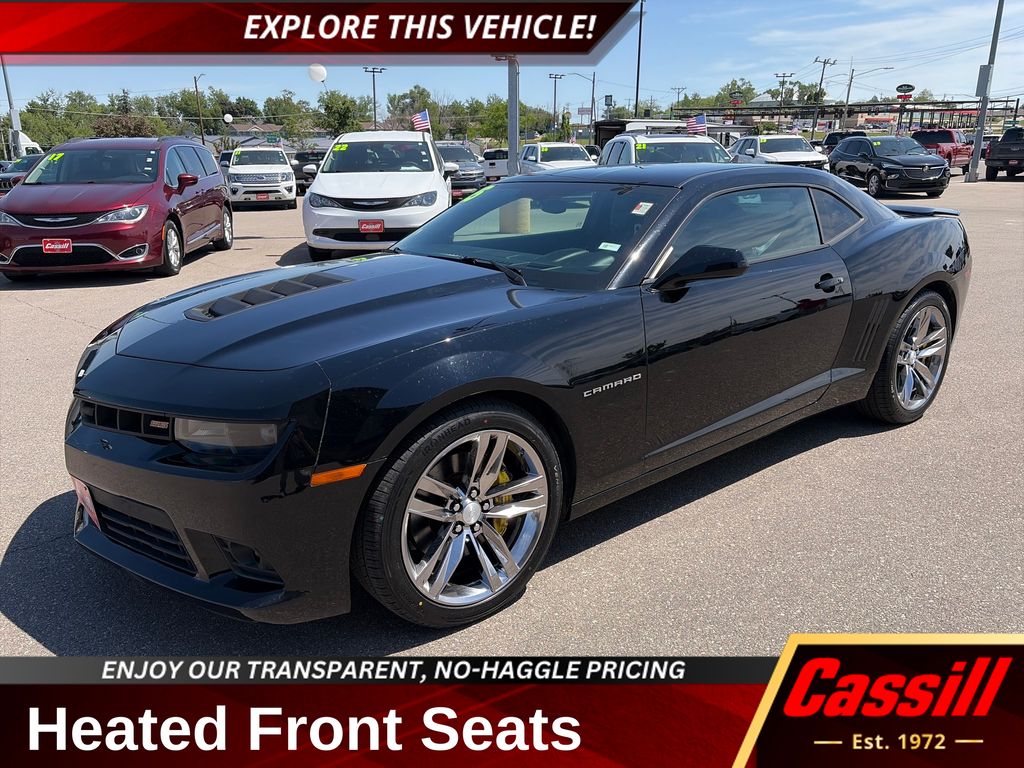 Black 2015 Chevrolet Camaro 2SS Coupe RWD Coupe Rear-Wheel Drive 6-Speed Manual