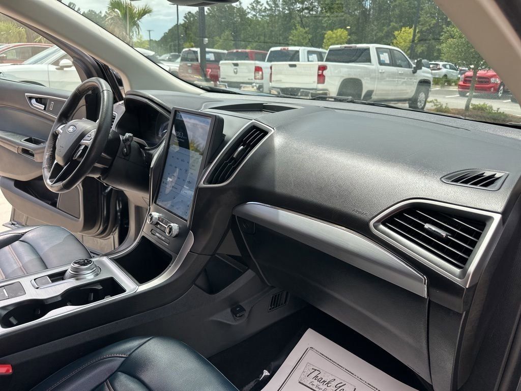 2022 Stone Blue Metallic Ford Edge SEL AWD SUV