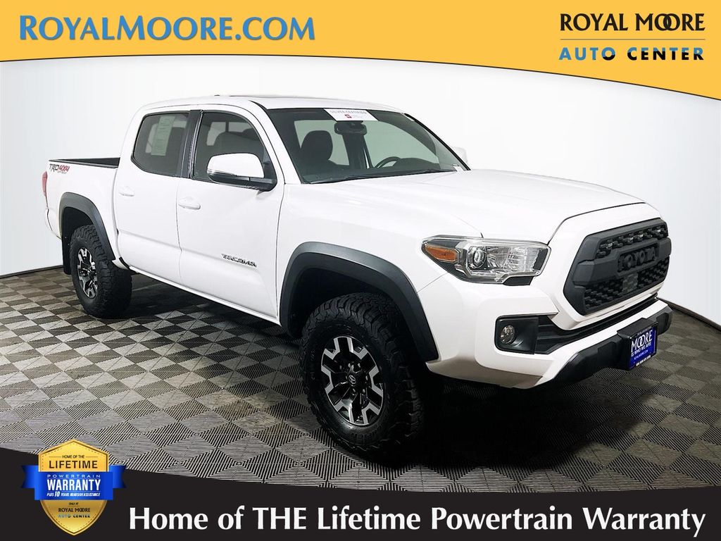 Super White 2019 Toyota Tacoma Pickup Truck Four-Wheel Drive 6-Speed Automatic
