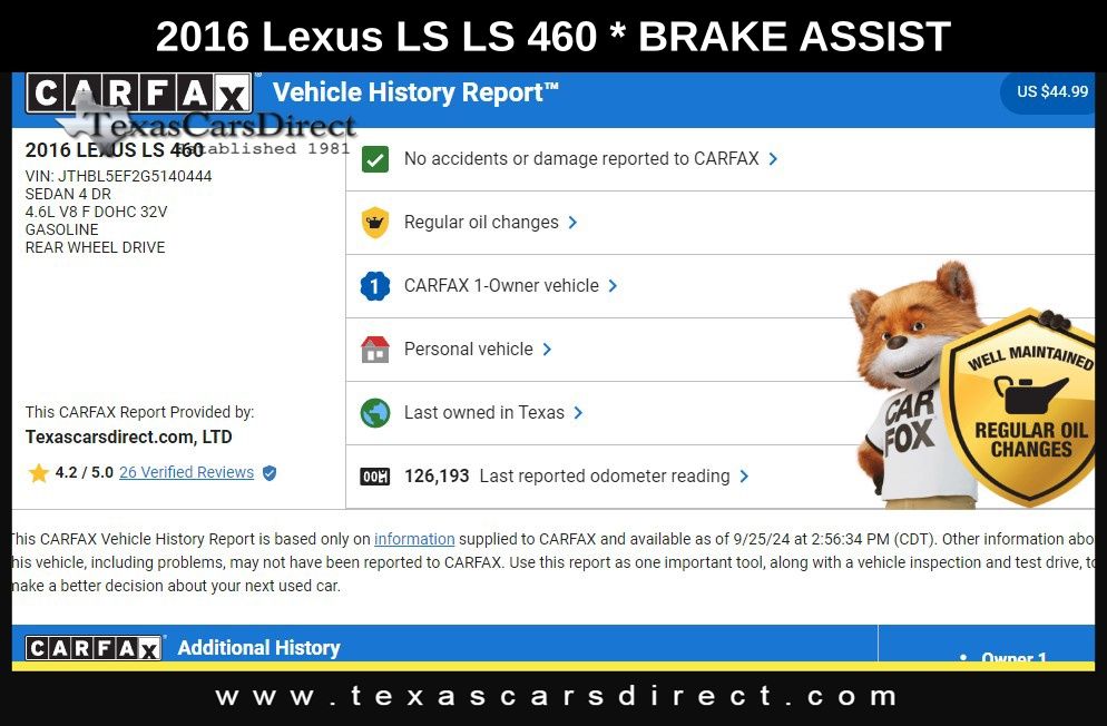 2016 Lexus LS 460 10